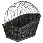 Panier chien porte bagage vélo et grille de sécurité tr noir Panier chien porte bagage vélo et grille de sécurité tr noir