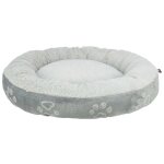 Panier pour chien - trixie - jimmy soft - rond - gris - 70 cm