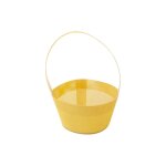 Panier couleur avec anse 24x16cm jaune