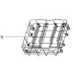 Panier inf�rieur (rep�re 3) lave - vaisselle (445c31 continental edison valberg oceanic proline fagor) ...