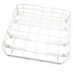 Panier de lave vaisselle inf�rieur blanc lave - vaisselle (34420310 proline tecnolec continental edison ...