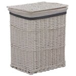 Panier a linge blanc saule
