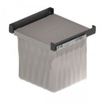 Panier � linge extractible blanchisserie - fixation lat�rale - gris - 65l menage confort
