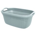 Panier � linge knit 40 l bleu clair curver