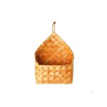 Panier mural en osier sac de rangement suspendu pour ail et l�gumes style boho rustique organisateur ...