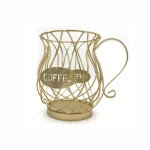 Panier de rangement universel de capsules de caf�, tasse de caf�, vintage, dosette, sac de sucre, support ...