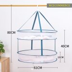 Panier de sechage pliable pour vetements, filet de sechage pour vetements, filet de sechage circulaire, ...