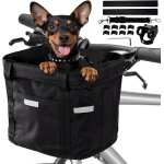 Panier vlo avant, amovible vlo guidon panier, panier vlo chien mit cadre en alliage d'aluminium pour ...