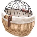 Panier de vlo avant avec grille, panier pour animaux de compagnie, sige pour porte - bagages en osier ...