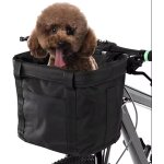 Panier de vlo pliable pour chien, panier de vlo amovible facile a installer, avec adaptateur de guidon ...