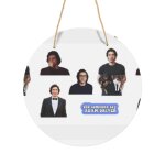 Panneau mtallique rond adam driver pack mignon drle merch vtements chemise fan art films femme mains ...