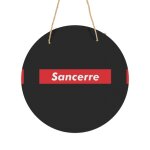Panneau métallique rond sancerre en aluminium 29cm - impression décorative murale pour maison, bar, café ... Panneau métallique rond sancerre en aluminium 29cm - impression décorative murale pour maison, bar, café ...