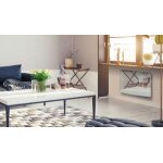 Panneaux rayonnant en verre miroir lcd 1000w - cayenne
