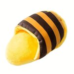 Pantoufles mignonnes en peluche pp et coton, jouets pour animaux de compagnie, jeu de chien, soulage ...