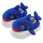 Pantoufles de requin antidrapantes chaussures intrieures rembourres en coton chaussures douces d'hiver ...