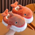 Pantoufles de requin antidrapantes chaussures intrieures rembourres en coton chaussures douces d'hiver ...