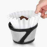 Papier filtre a caf� compact, papier blanc multifonctionnel, excellente tasse a g�teau, bol a caf� en ...
