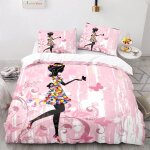 Papillon housse couette x cm polyester - coton parure lit doux confortable housse de couette x fille ...