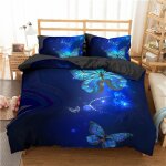 D papillon housse de couette x cm ��toiles pour filles avec fermeture ��clair parure de lit ultra doux ...