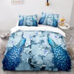 Papillon parures de lit house de couette cm x cm polyester - coton house de couette x avec deux taies ...