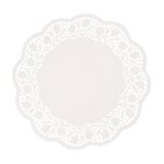 Papstar 18270 lot de 250 napperons ronds en papier 30 cm