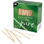 Papstar bo�te de 1000 touillette agitateur  pure  en bois longueur: 140 mm