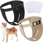 Paquet de 2 couches (l)pour chien culottes pour chien couches pour chien menstruelles hygi�niques couches ...