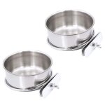Promotion! paquet de 2 oiseaux cage alimentaire distributeur d'eau perroquet nourriture plat mangeoire ...