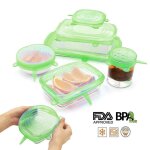 Paquet de 6 couvercles en silicone extensible? couvercles de bol rutilisables en silicone de qualit ...