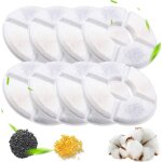 Paquet de 8 filtres pour fontaines a eau pour chats, filtres de remplacement pour fontaine a eau pour ...