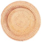 Paquet de 8 sous - verres en rotin tiss  la main, dessous de plat tiss pour table pour plats chauds ...