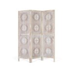 Paravent 3 panneaux fabriqu� � la main en mdf