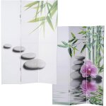 Paravent 3 panneaux pans s�parateur de pi�ce 180x120cm motif orchid�e 04 0004135