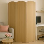 Paravent en bambou hwc - o30, cloison de s�paration, pare - vue, pliable, 3 panneaux, 170 x 120 cm