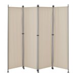 Paravent brise - vue barri�re protection de l'intimit� 215 x 170 cm beige helloshop26 03 0001063