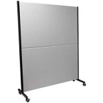 Paravent - piqueras y crespo - valdeganga - gris - bois et fer - d�montable avec roulettes