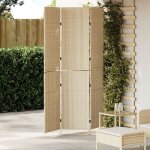 Paravent vidaxl 3 panneaux pliable beige 146x200 cm en poly rattan Paravent vidaxl 3 panneaux pliable beige 146x200 cm en poly rattan