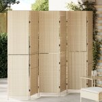 Paravents vidaxl beige bois grand pliable paravent rectangulaire