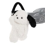 Parc pour chien avec attache pour jouet �� l'avant, porte - drapeau en peluche, distributeur de mouchoirs ...