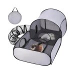 Parc pour chien et chat, tente pliable et respirante, jouets interactifs, aire de jeux pour chaton, chiot, ...