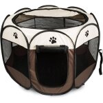 Parc chien parc a chiot enclos pour chiens chats lapins pliable utiliser a l'int�rieur et a l'ext�rieur ...