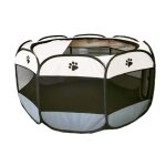 Parc a chiots - ddcaqiouaâ® - octogonal - pliable - résistant a l'eau - 73cm de hauteur Parc a chiots - ddcaqiouaâ® - octogonal - pliable - résistant a l'eau - 73cm de hauteur