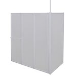 Pare baignoire en l 70 x 120 x 137 cm 4 panneaux pliables helloshop26 02 0003745