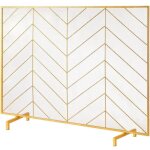 Pare - �tincelles en maille de fer - duoku - 980 x 758 mm - grille de protection autoportante pour salon ...