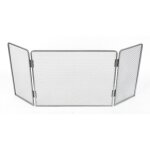Pare feu en acier peint gris fonc 3 volets 100x60cm eddy