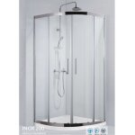Parois de douche � de cercle inox 200 h. 190 cm - -