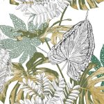 Parure de couette 100% coton 57 fils imprim�e 240x220cm 2 taies