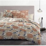 Parure de couette 100% coton beige 240x260 cm