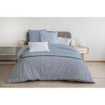 Parure de couette 100% coton bleu 220x240 cm Parure de couette 100% coton bleu 220x240 cm