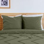 Parure de couette 100% coton imprim�e 260x240cm 2 taies